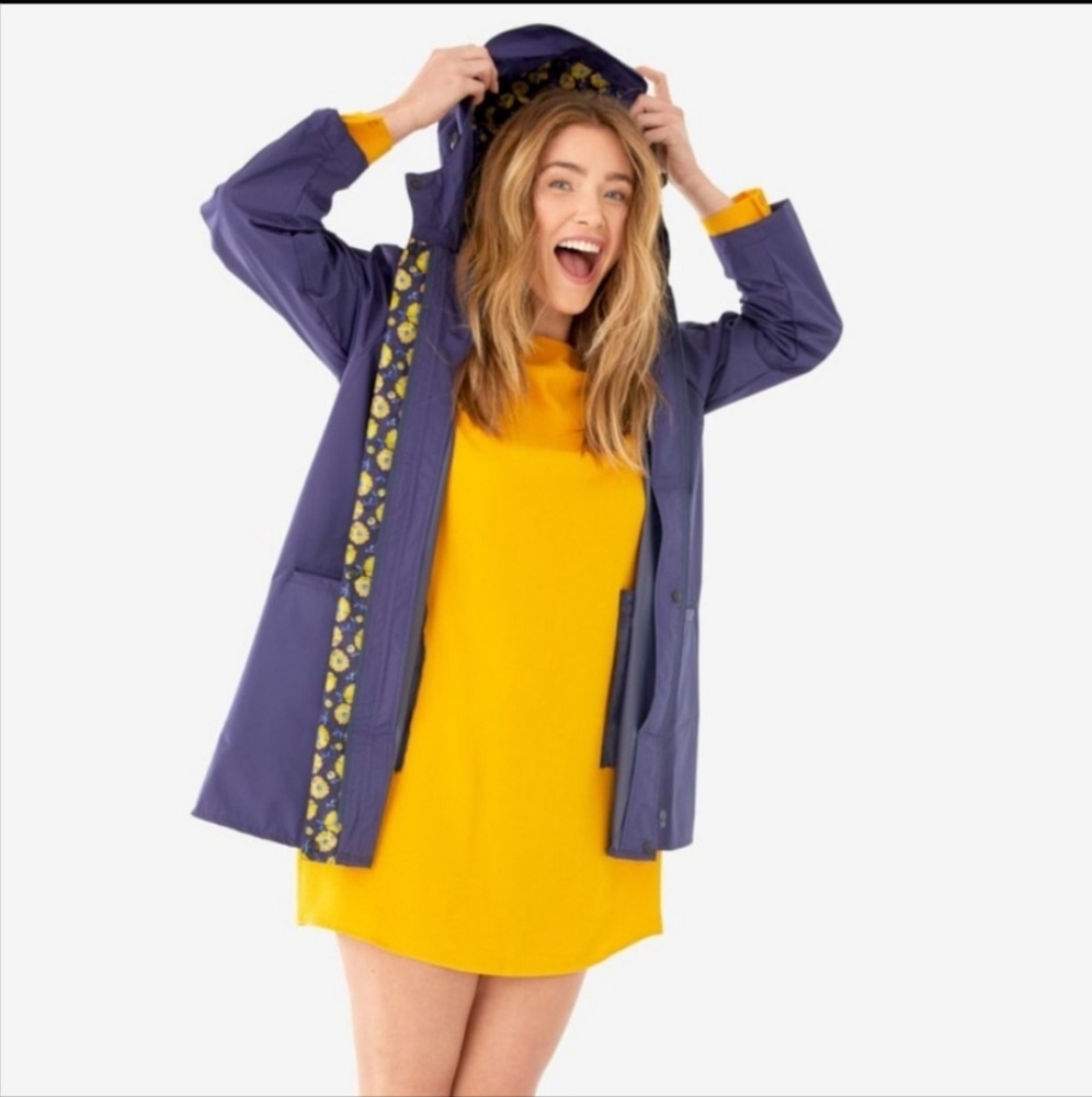 Shoshanna Purple Rain Jacket with Hood